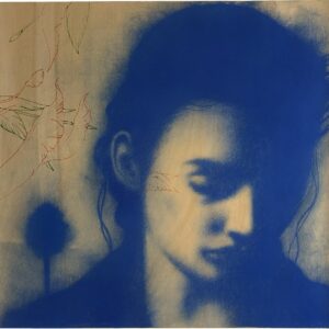 BLU OLTREMARE 70x70 - OMAR GALLIANI